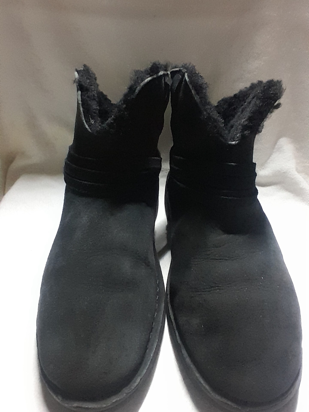 UGG Women's Black Suede Shearling Ankle Boots